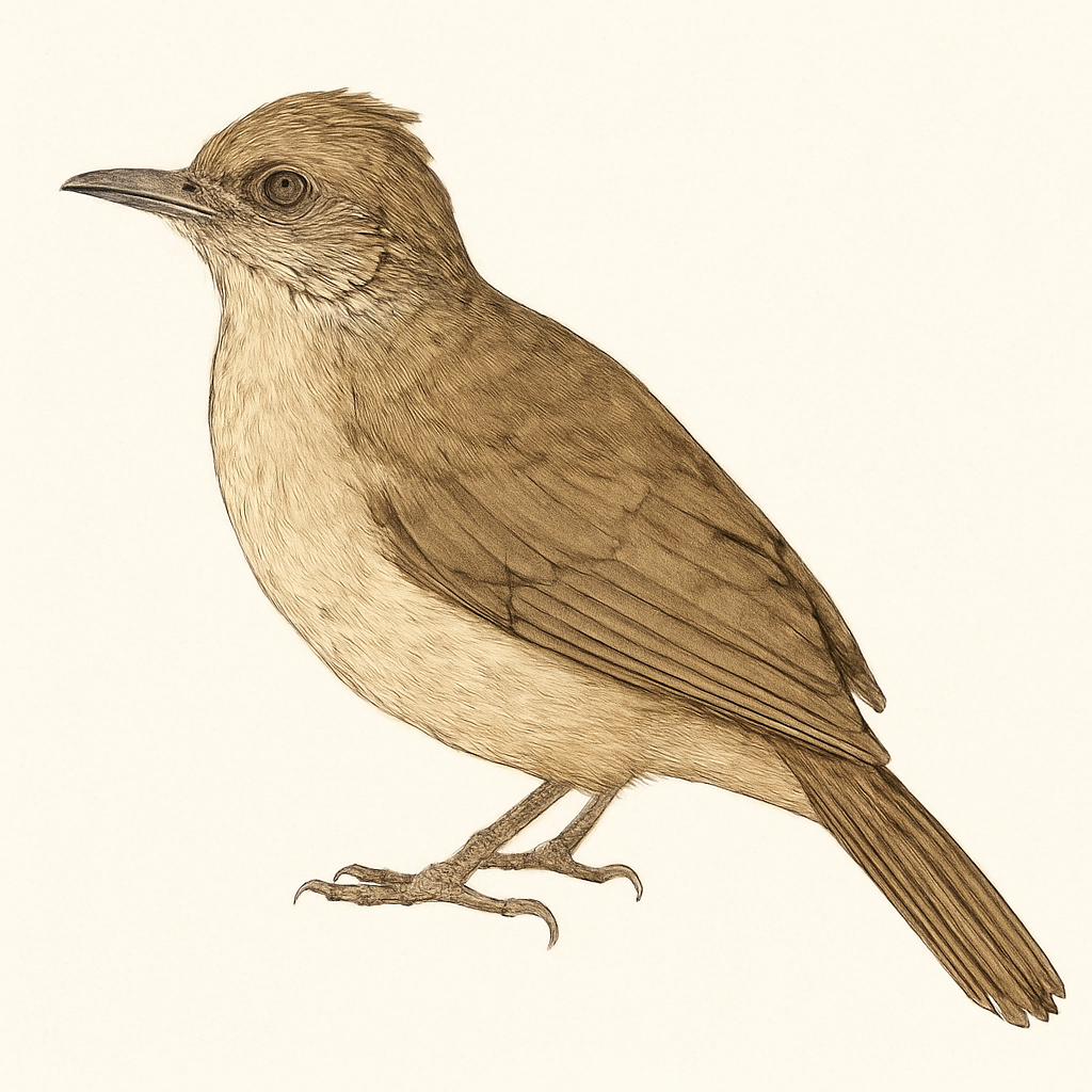 Illustration von Strichelwangenbülbül