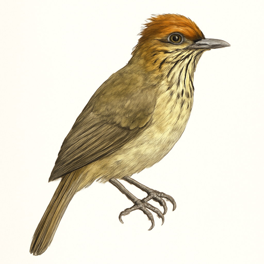 Ilustração de stripe-throated bulbul