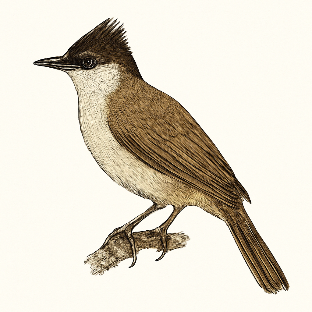 Illustration von Taiwanbülbül