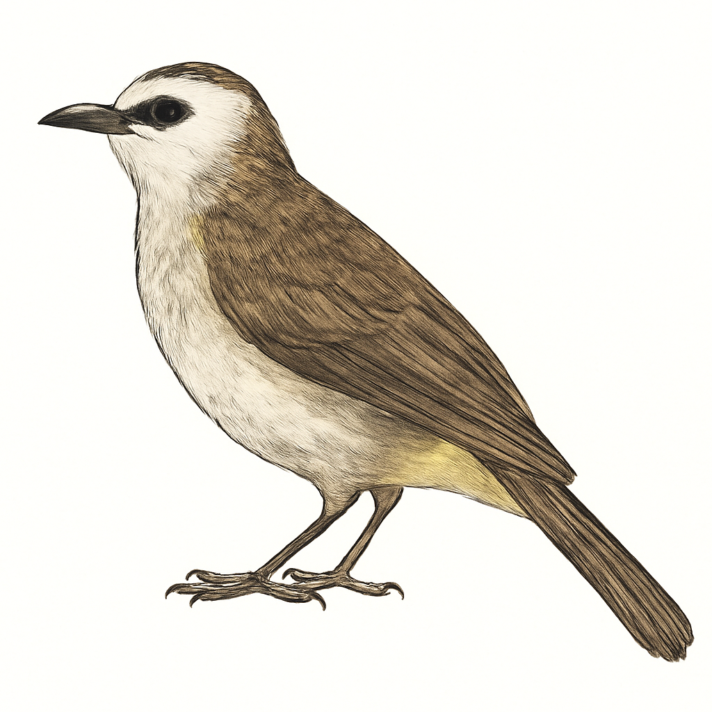 Illustrazione di Yellow-vented Bulbul
