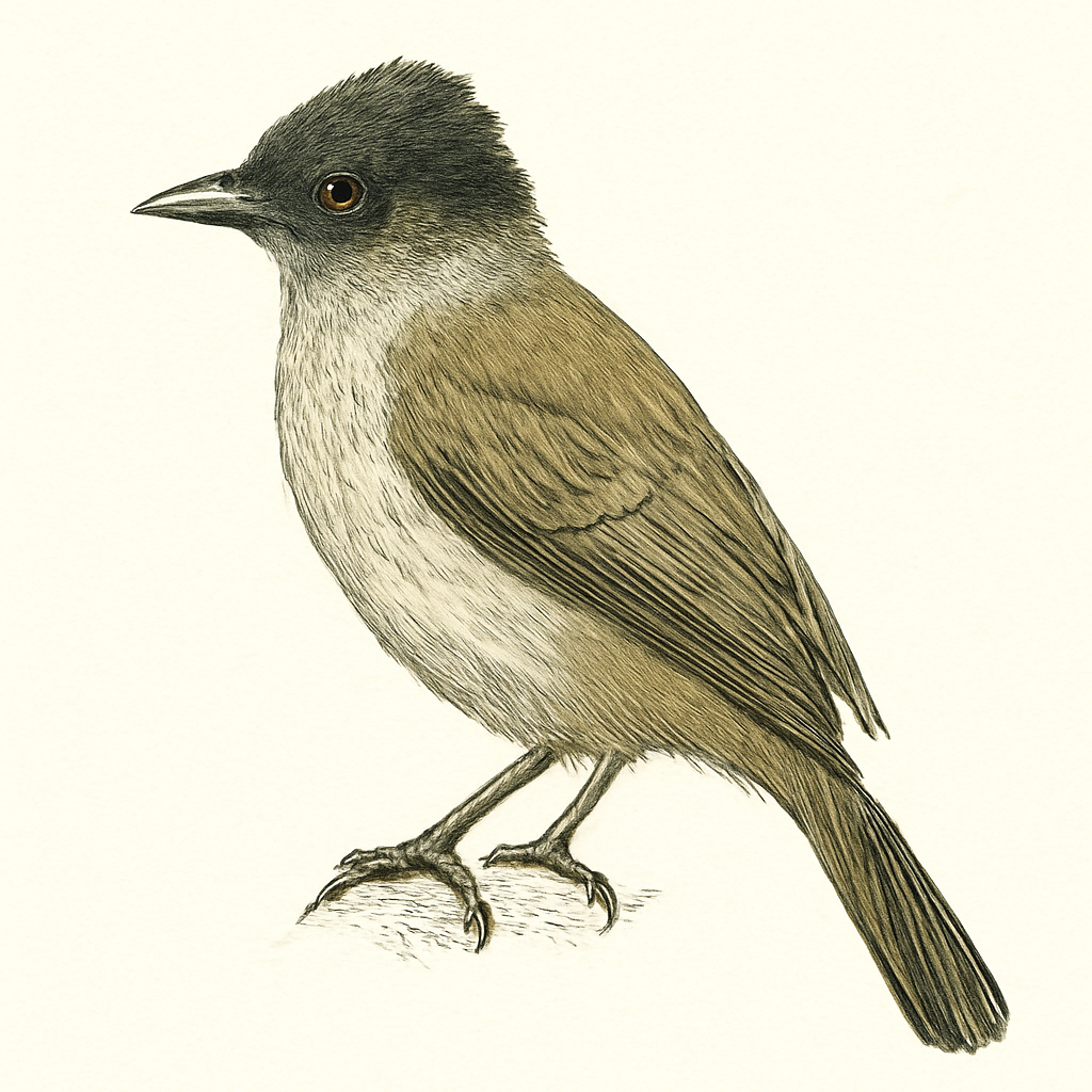 Illustrazione di Sooty-headed Bulbul