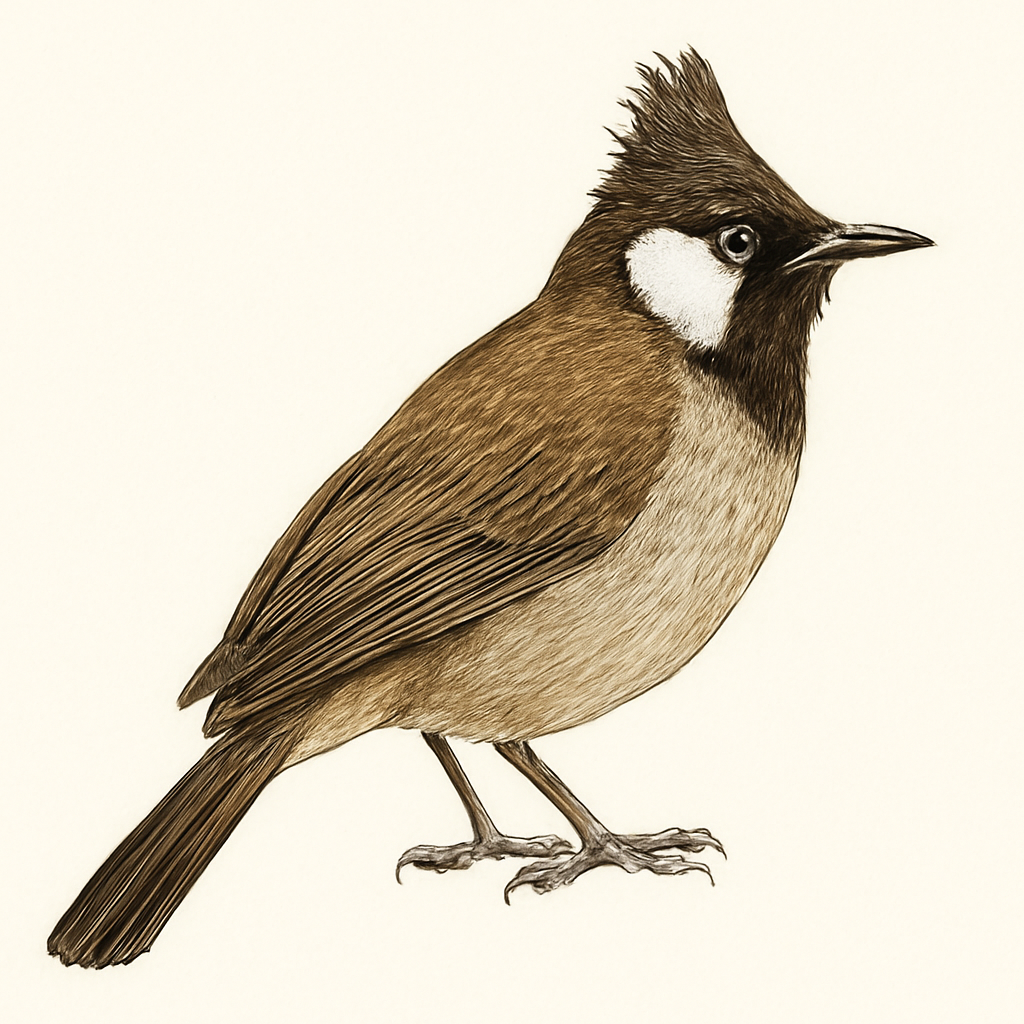 Illustrazione di Himalayan Bulbul