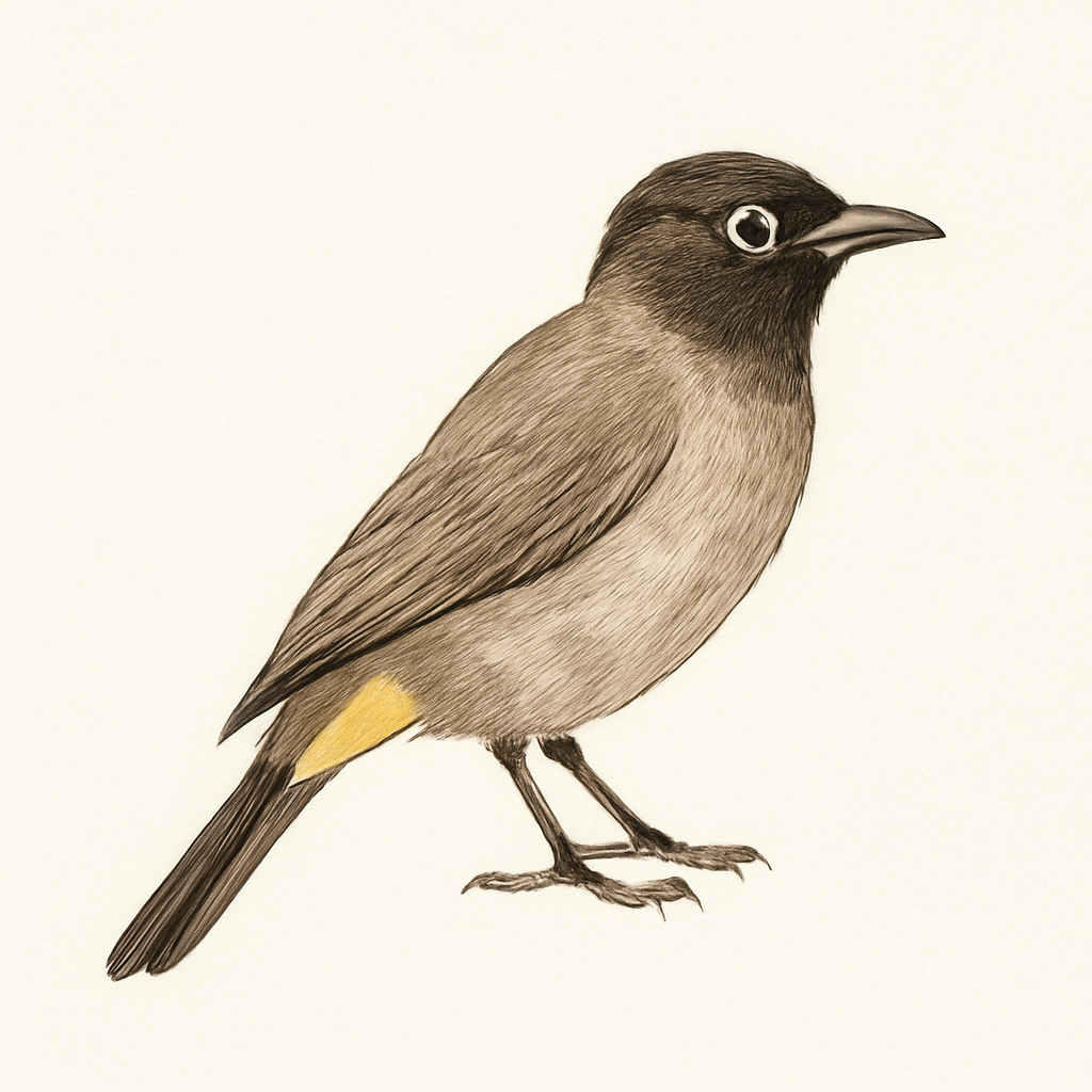 Illustration de Bulbul d'Arabie