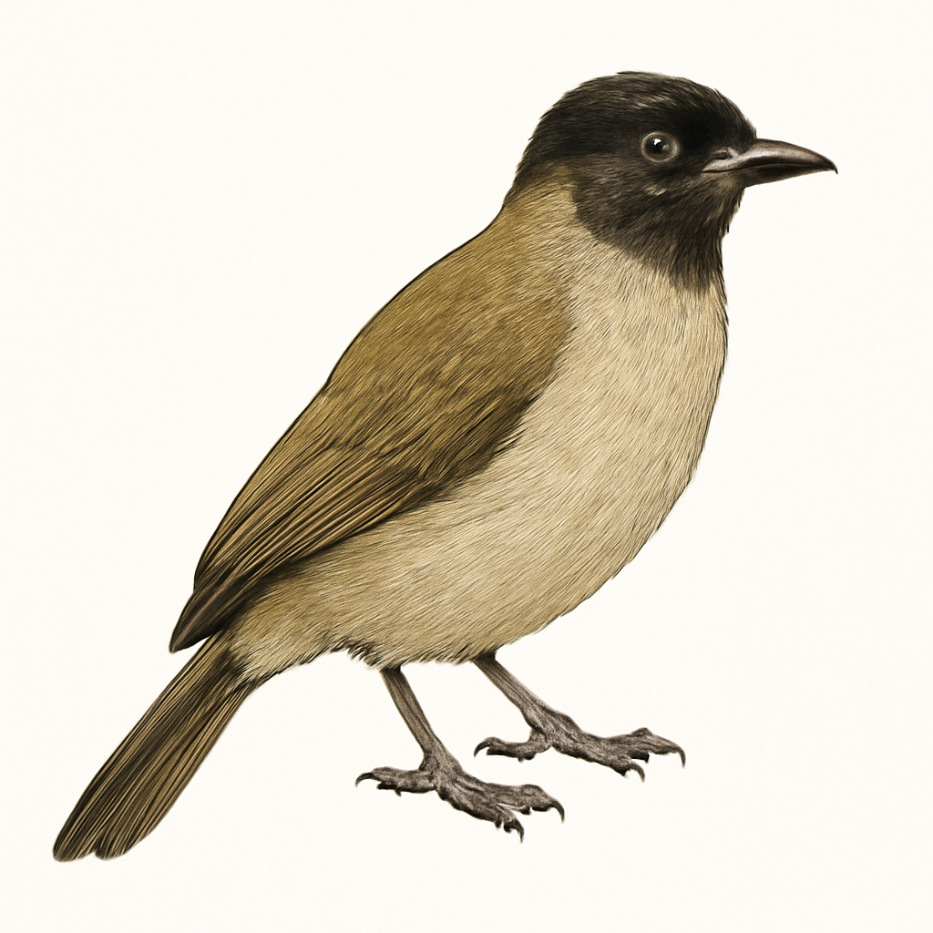 Illustrazione di Black-fronted Bulbul