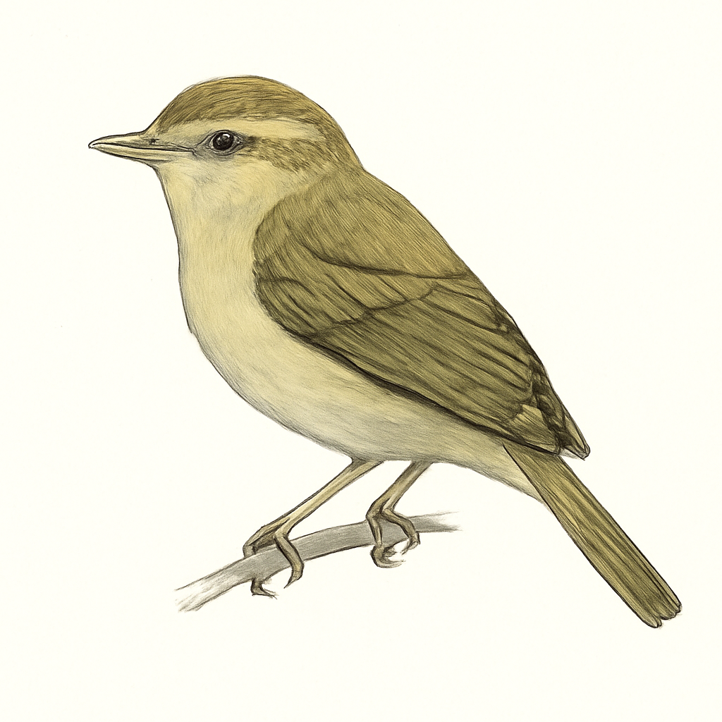 Illustration de Pouillot élégant