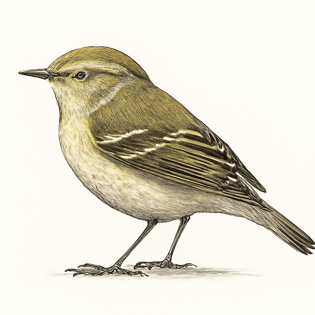 Yellow-browed Warbler illustration