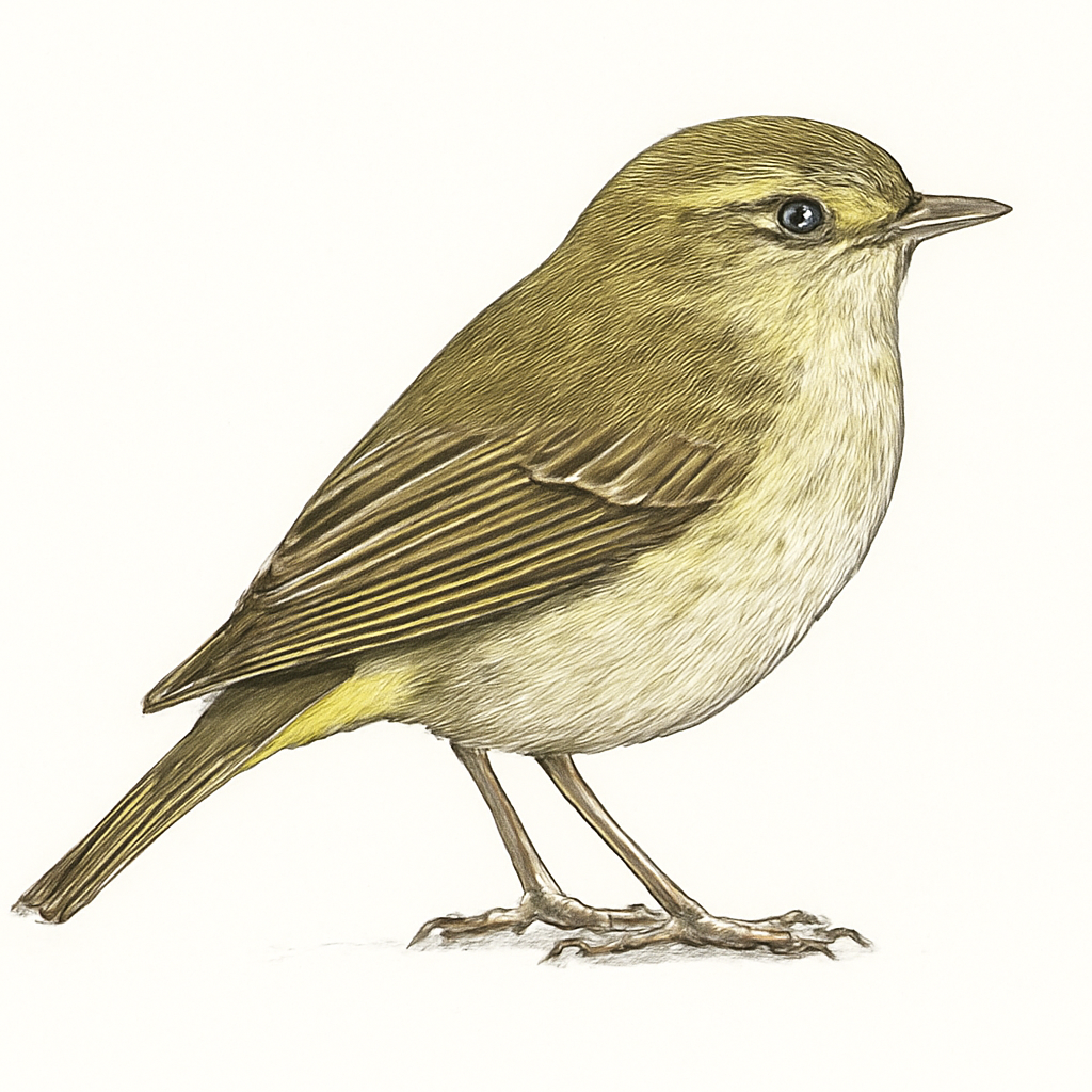 Illustration de Pouillot à dos clair