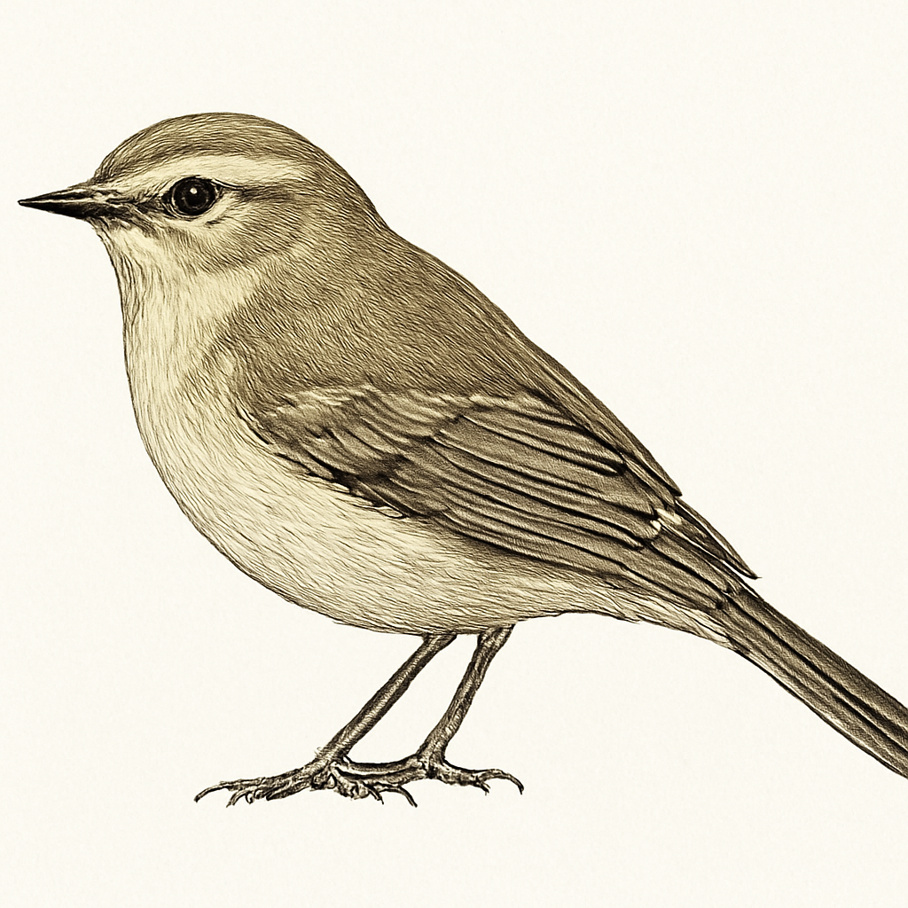 Radde's Warbler illustration