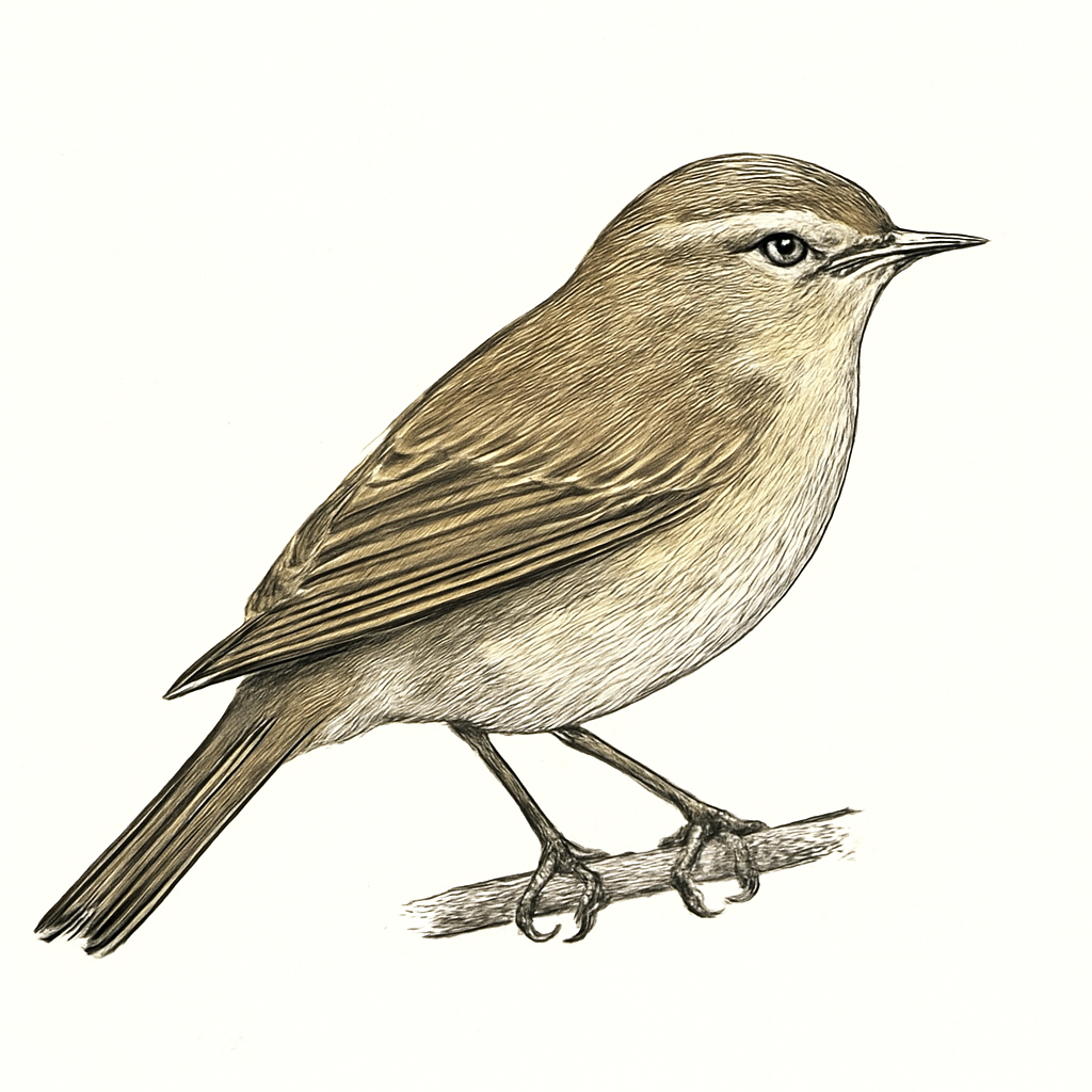 Dusky Warbler illustration