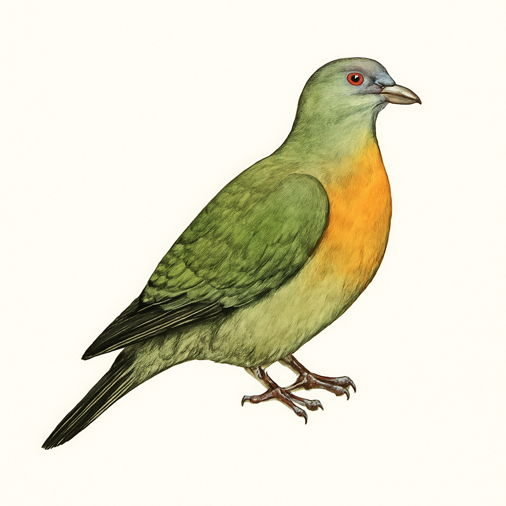 Illustration de Colombar à double collier