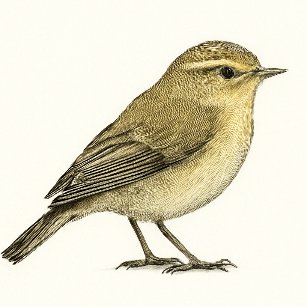 Iberian Chiffchaff illustration