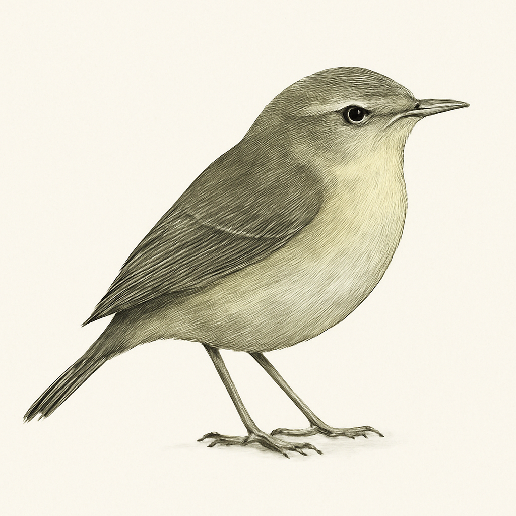 Illustration von Bianchilaubsänger