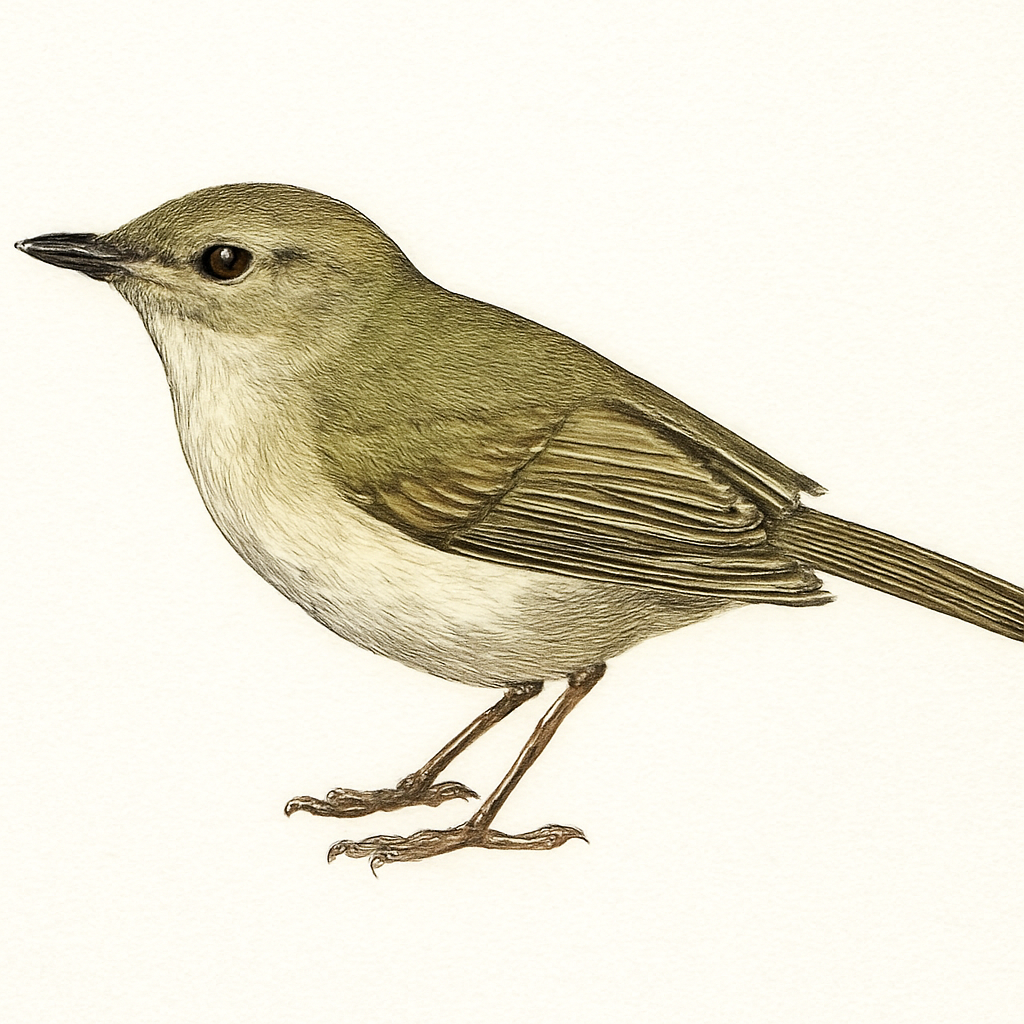 Illustrazione di Large-billed Leaf Warbler