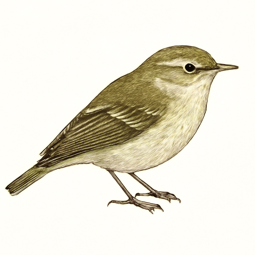 Illustrazione di Sakhalin Leaf Warbler