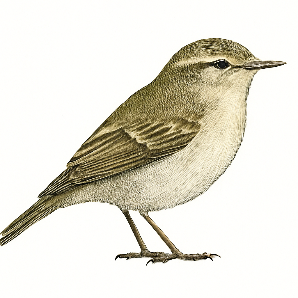 Blyth's Leaf Warbler illustration