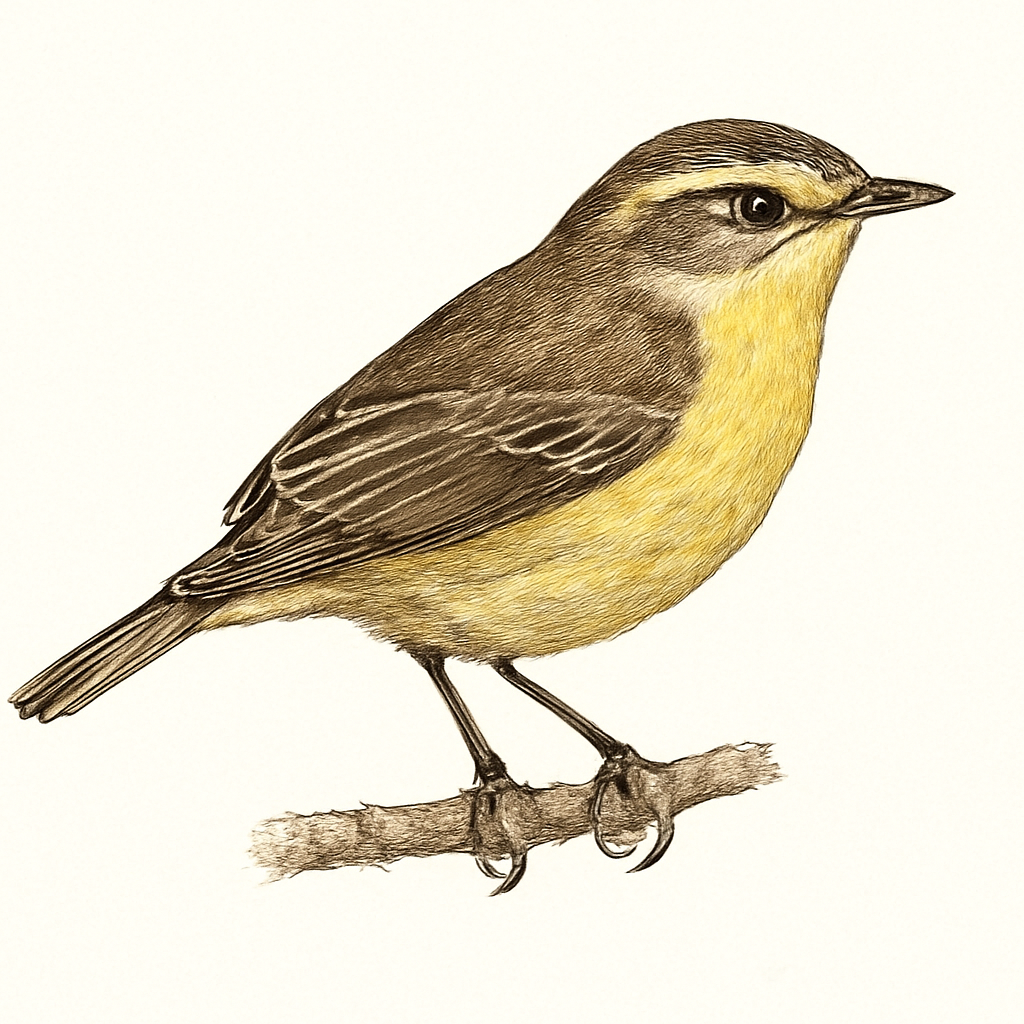 Illustration von Bambusdickichtsänger