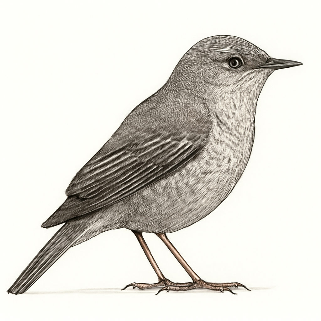 Barred Warbler illustration