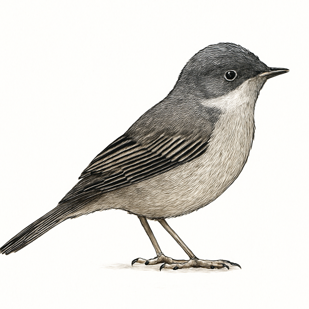 Illustration de Fauvette de Rüppell