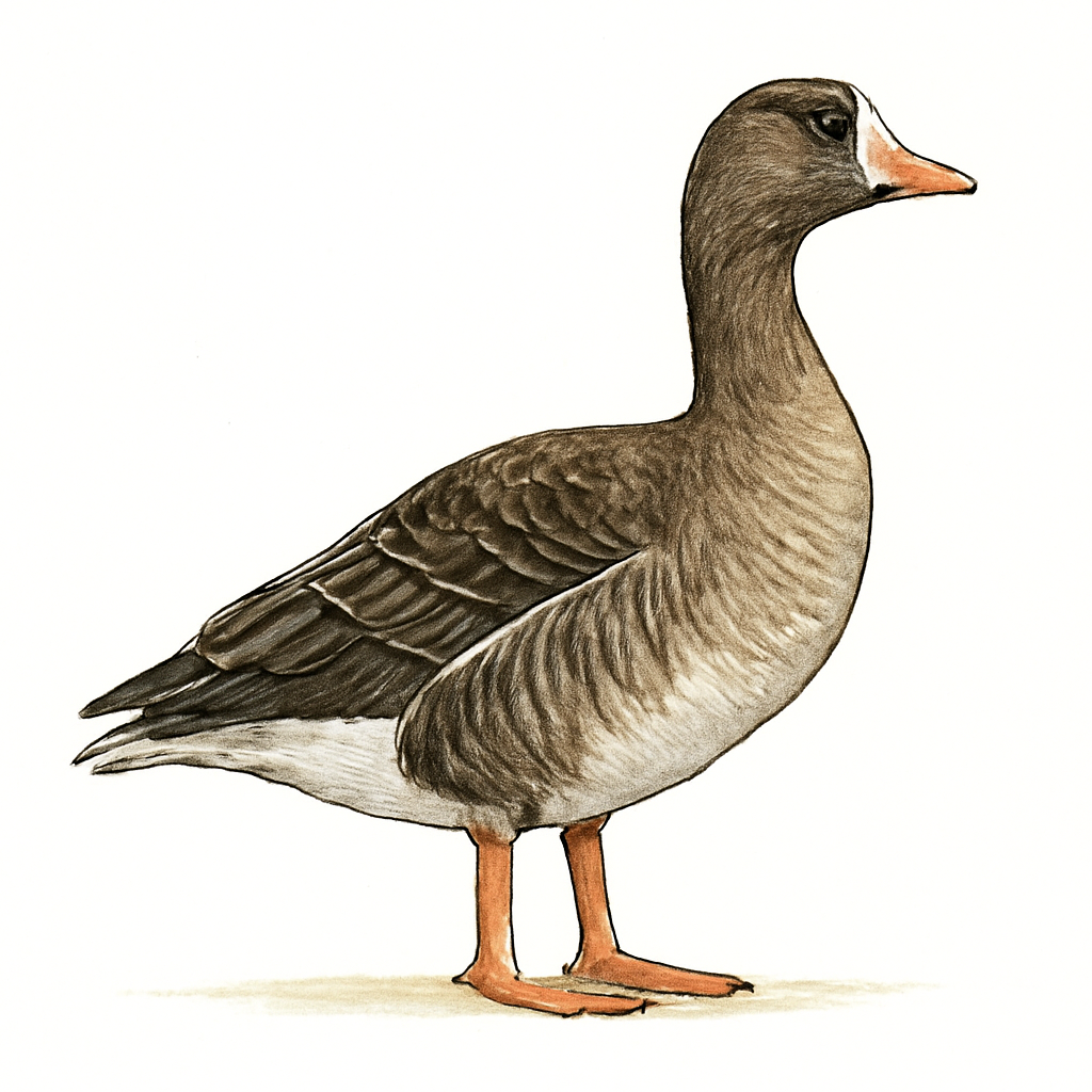 Lesser White-fronted Goose illustration