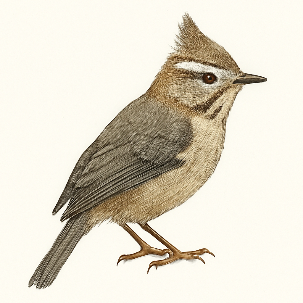 Ilustración de Yuhina Goliestriada
