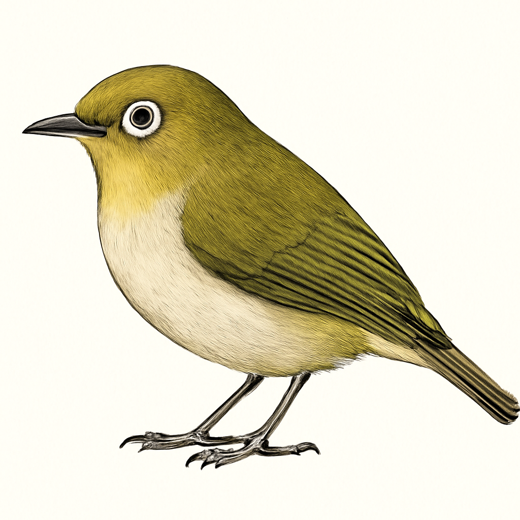 Illustratie van Ceylonese brilvogel
