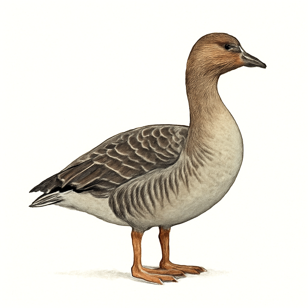 Taiga Bean Goose illustration