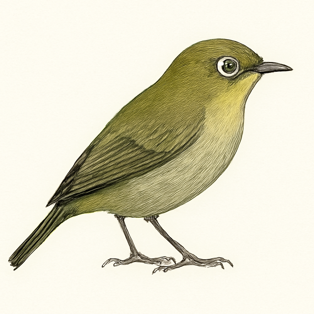 Illustratie van Kaapse brilvogel