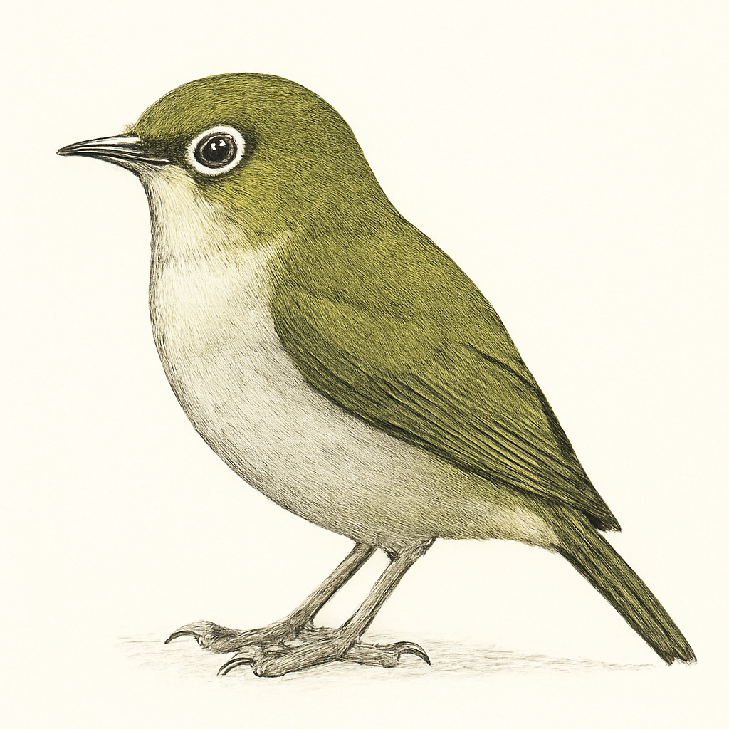 Illustrazione di Hume's White-eye