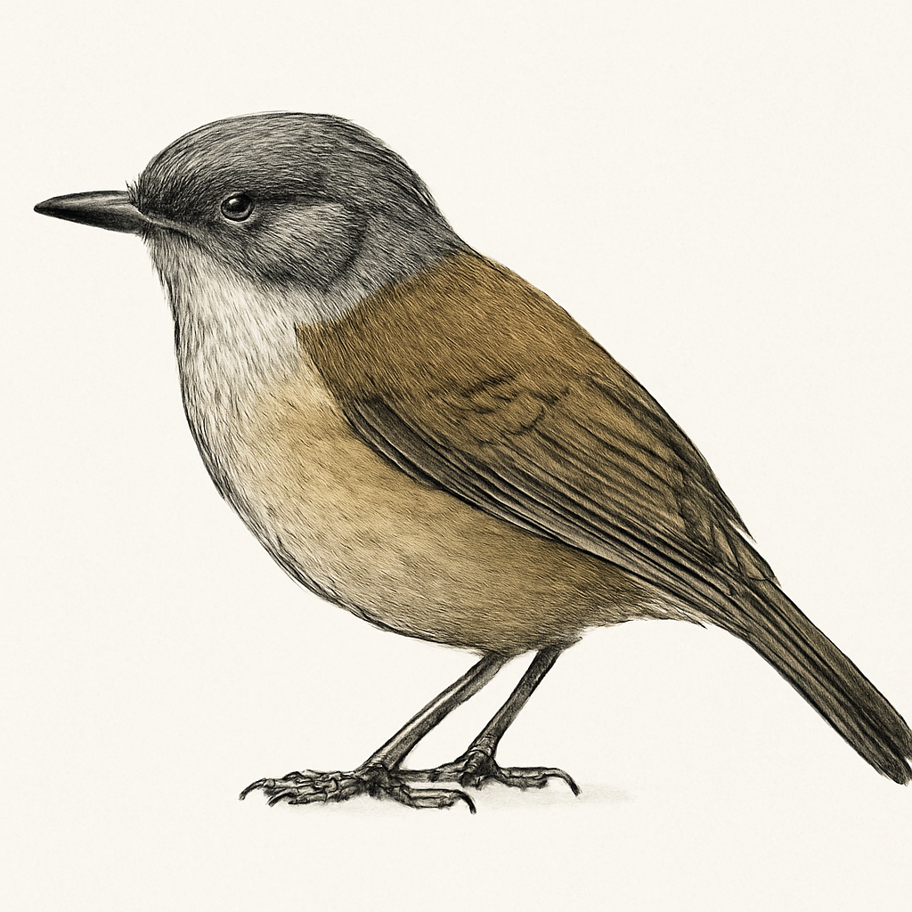 Ilustração de gray-cheeked tit-babbler
