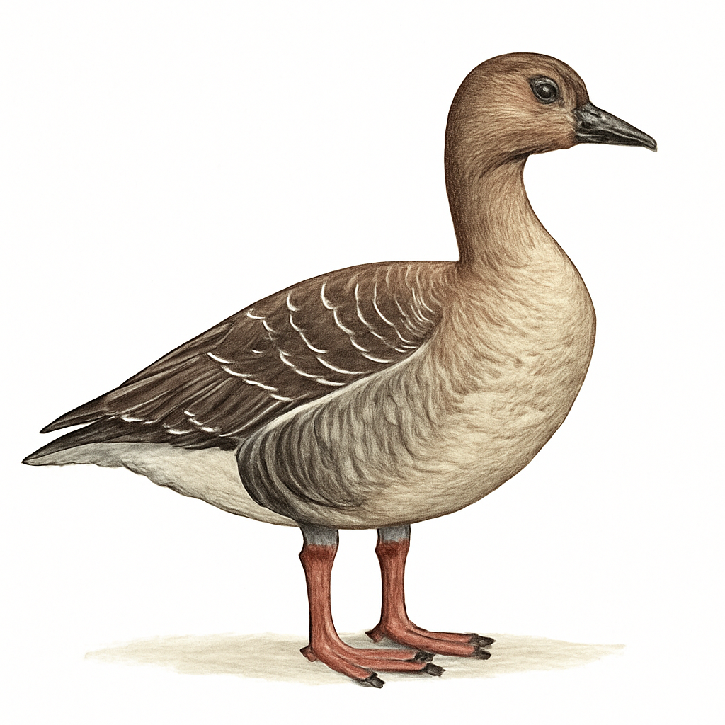 Tundra Bean Goose illustration