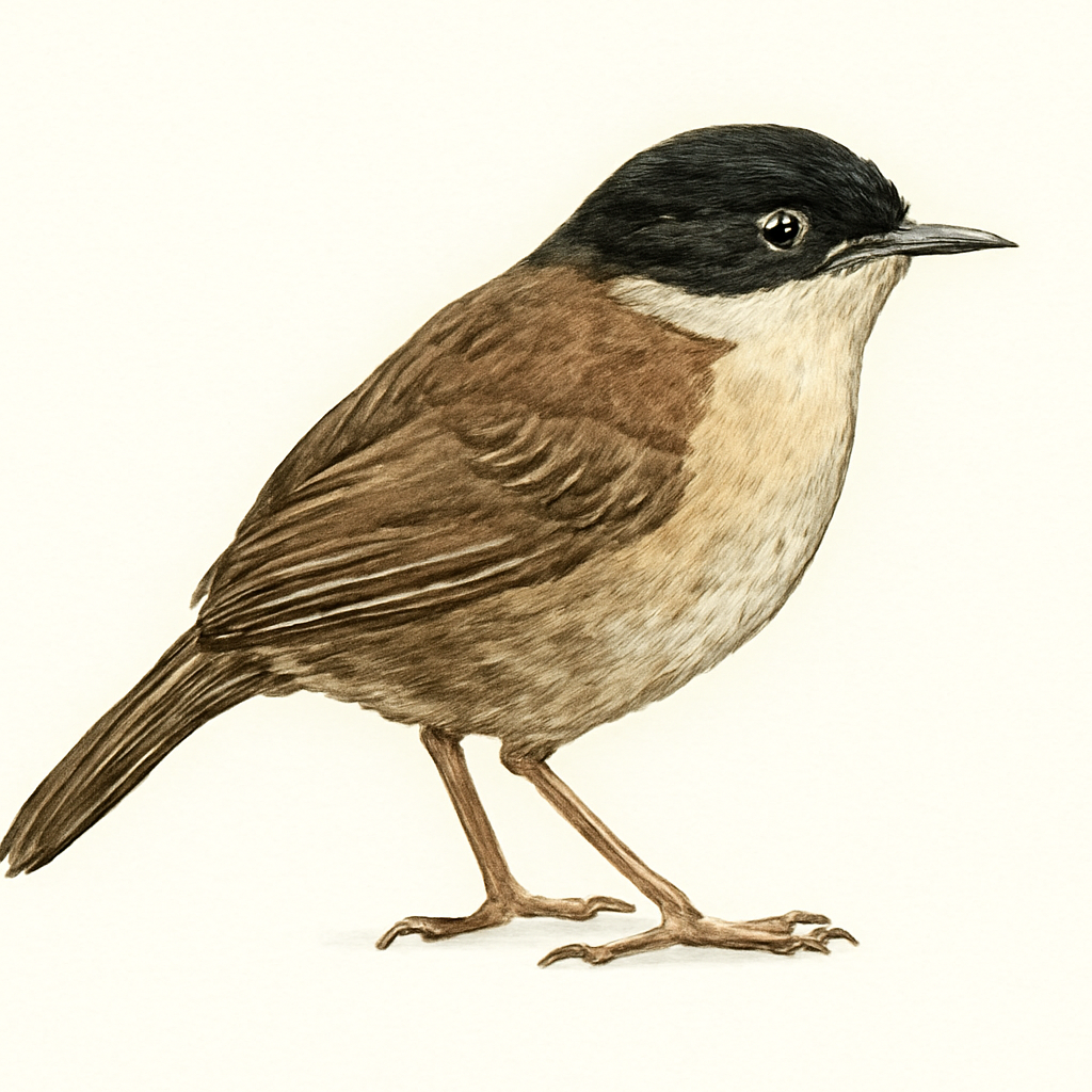 Illustration de Akalat de Bornéo