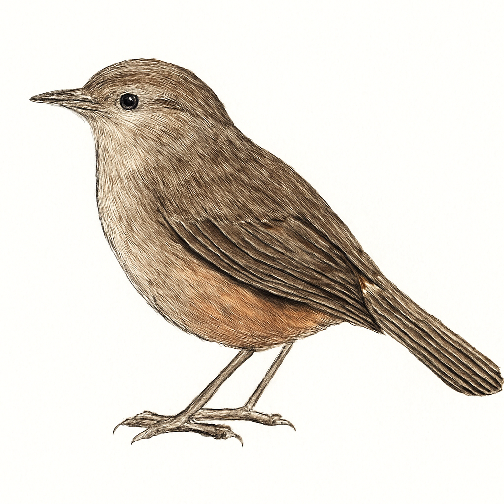 Ilustración de Prinia de Burnes