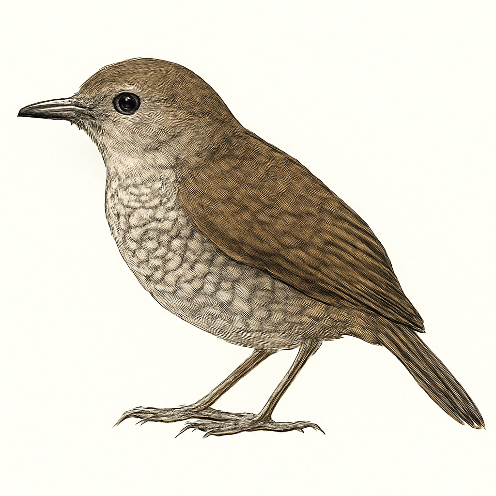 Illustration de Akalat à poitrine écaillée