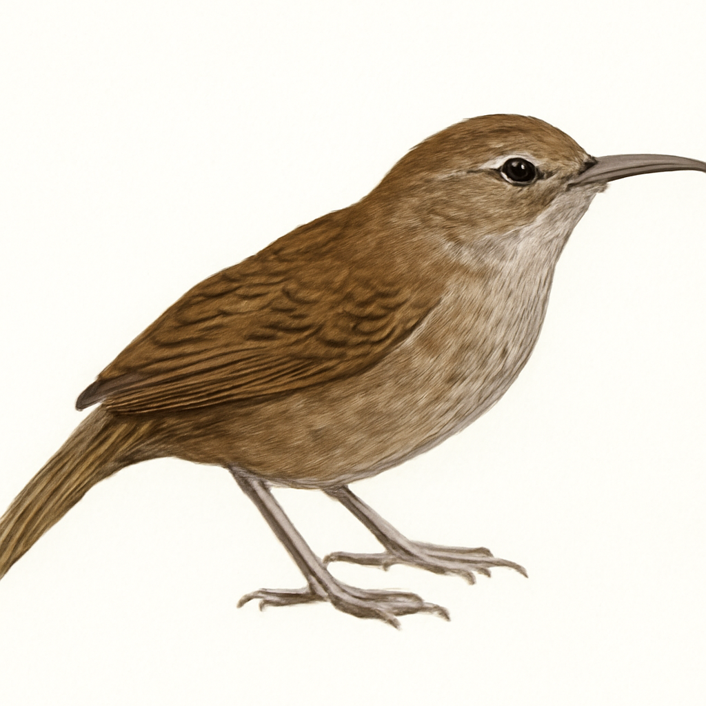 Ilustração de long-billed wren-babbler