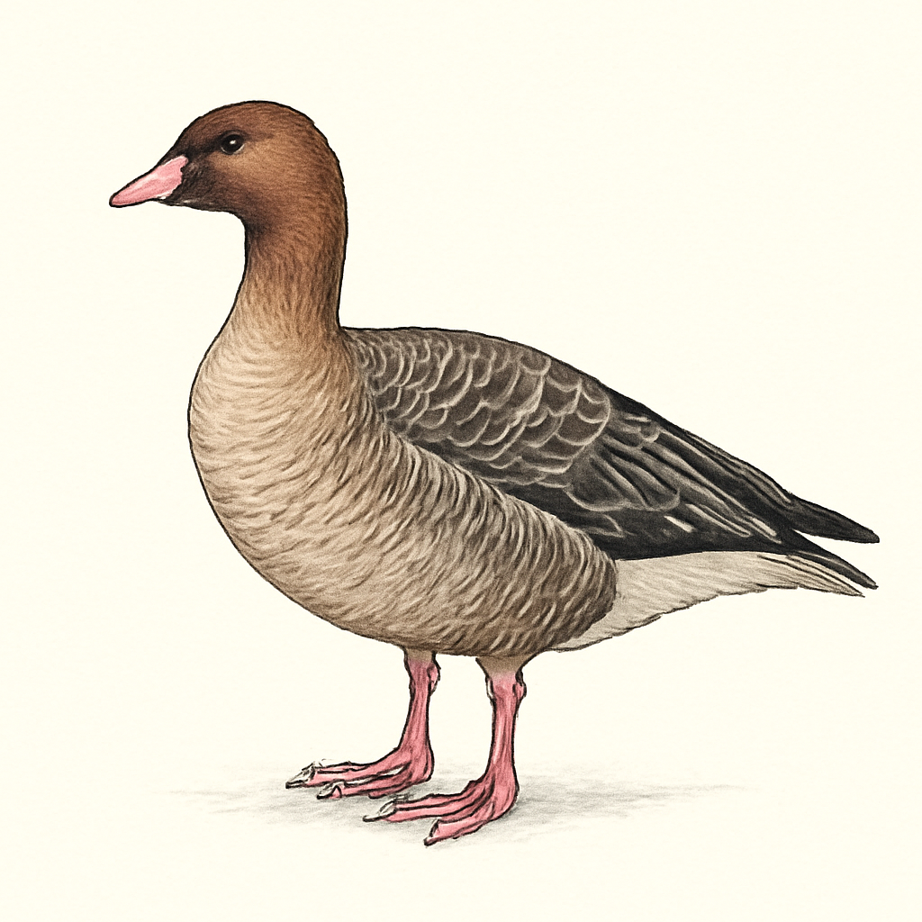 Pink-footed Goose illustration