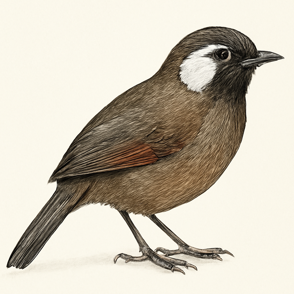 Illustration von Silberohrhäherling