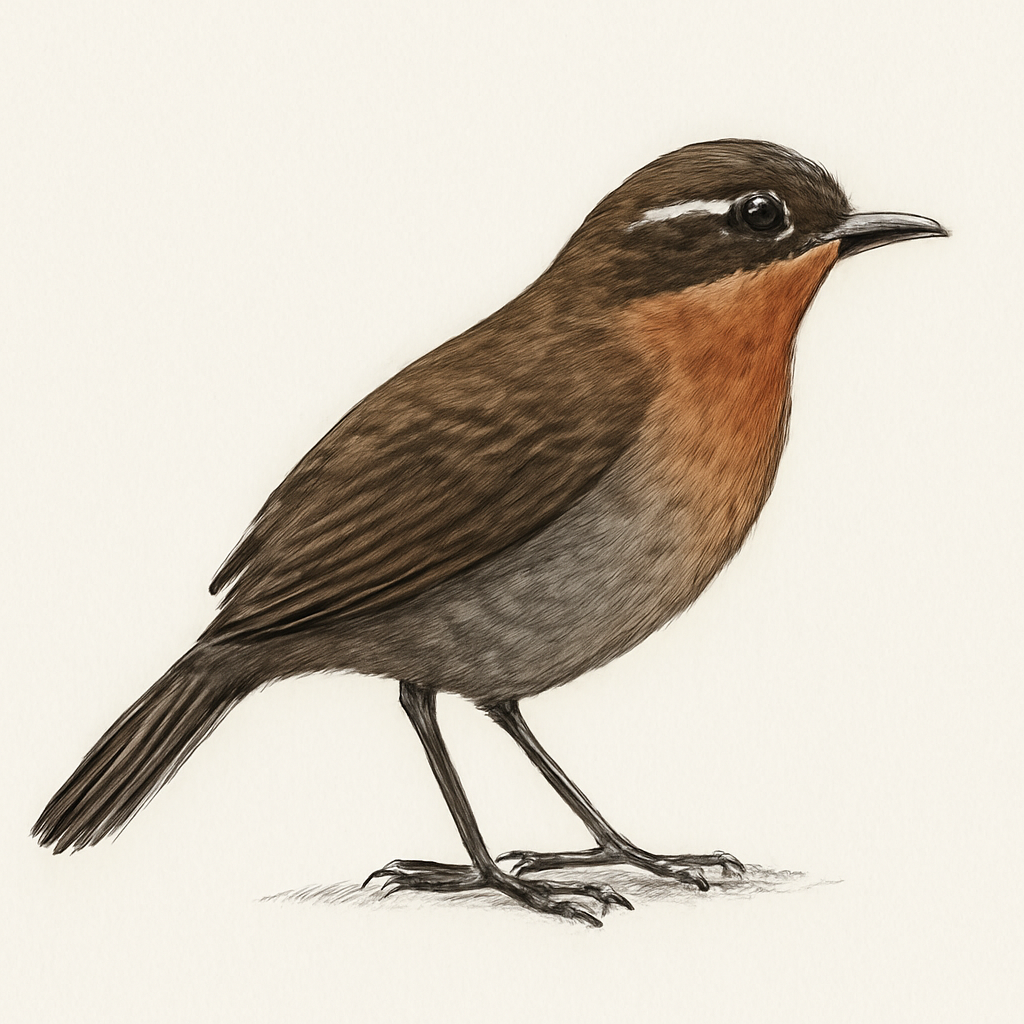 Banasura Laughingthrush illustration