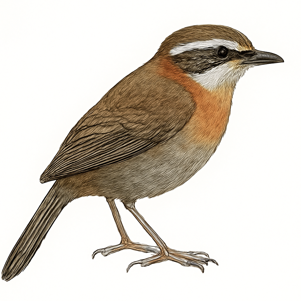 Illustration de Garrulaxe de Fairbank