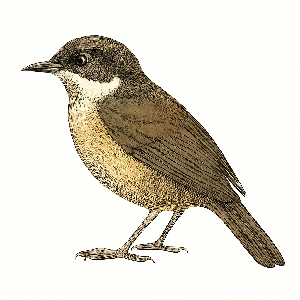 Ashambu Laughingthrush illustration