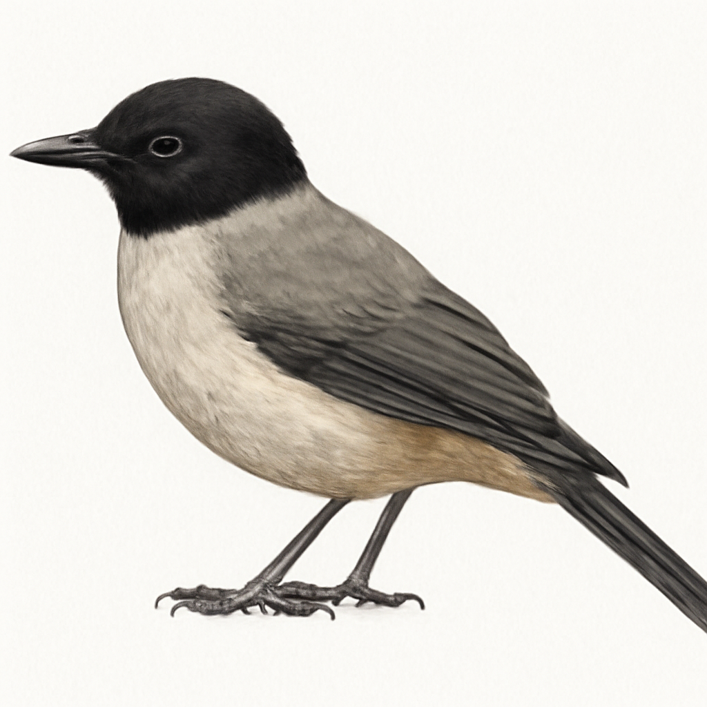 Illustrazione di Black-headed Sibia