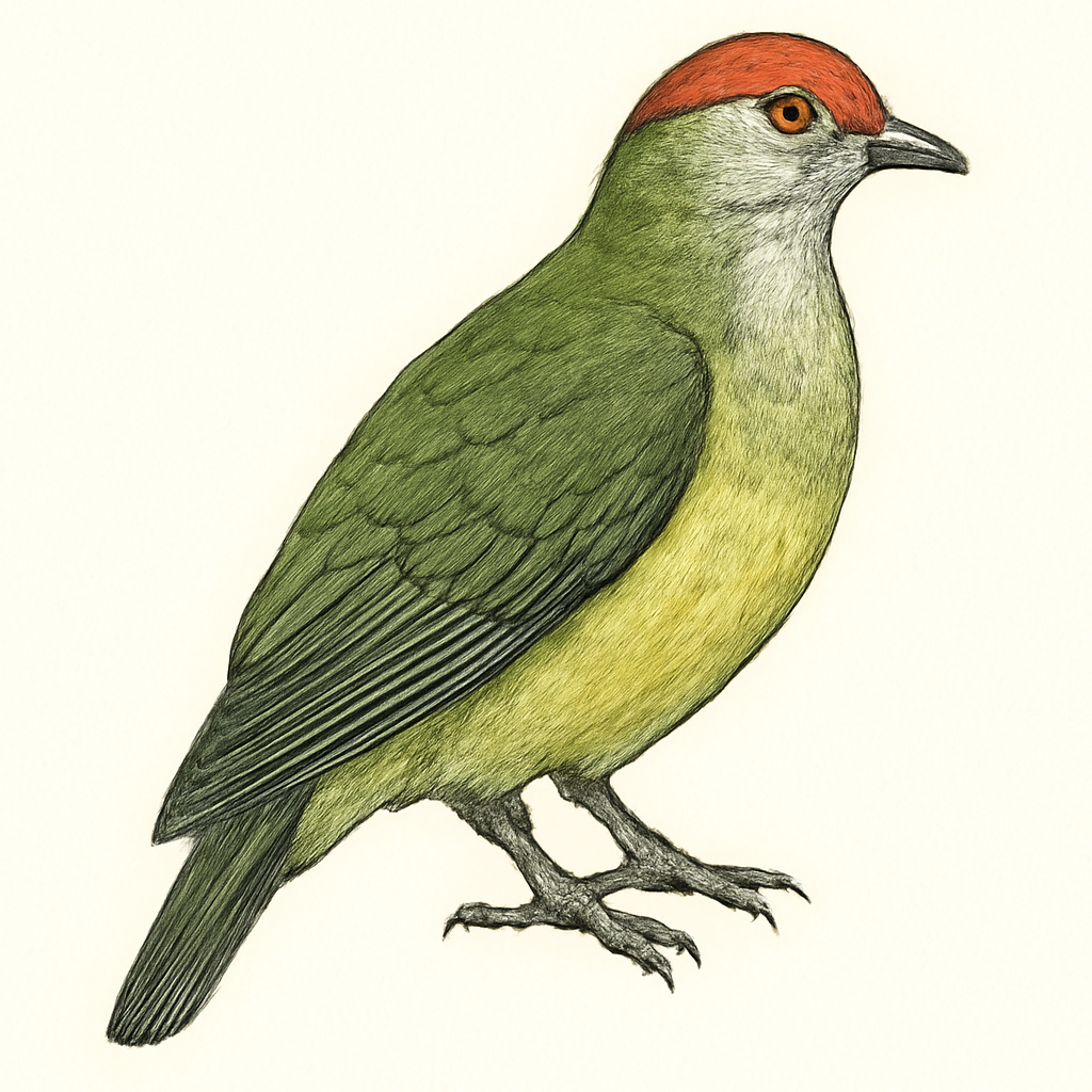 Illustrazione di Crimson-crowned Fruit-Dove