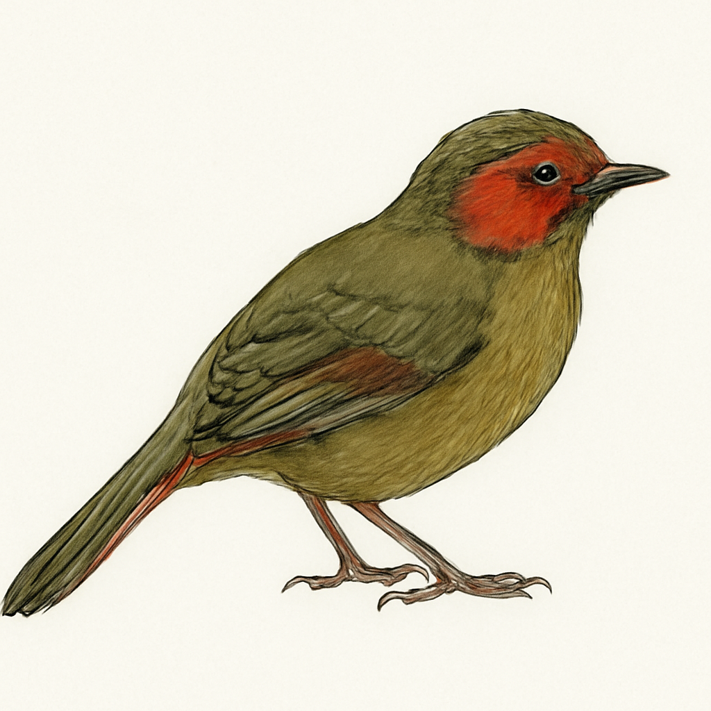 Bugun Liocichla illustration