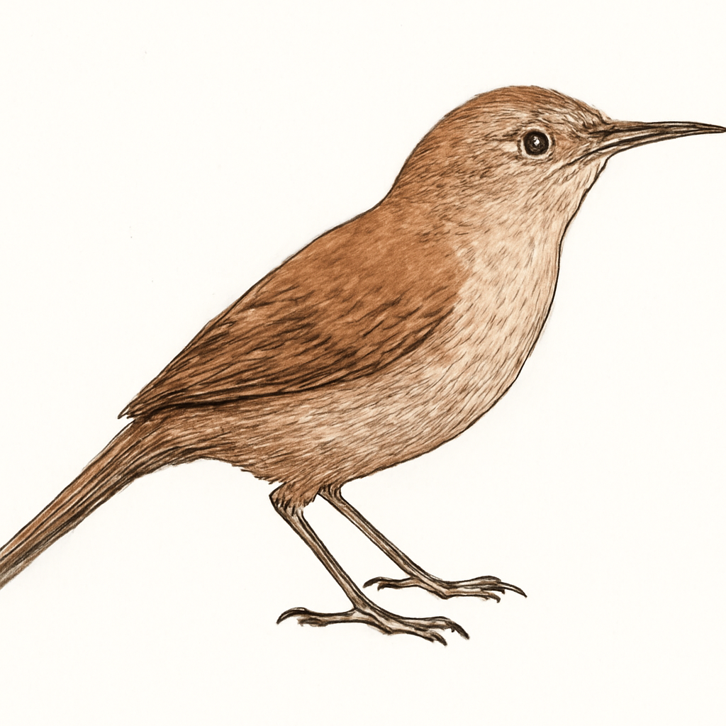 Illustrazione di Slender-billed Babbler