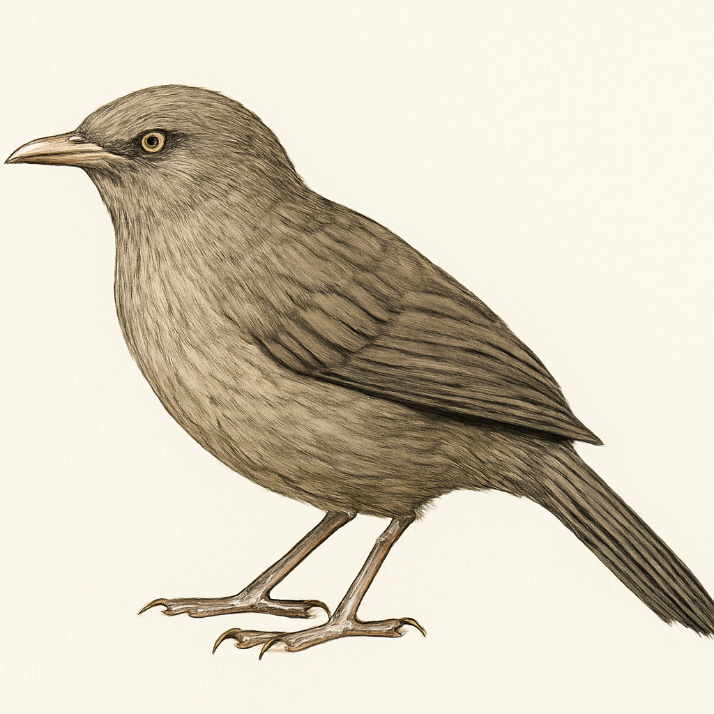 Illustrazione di Jungle Babbler