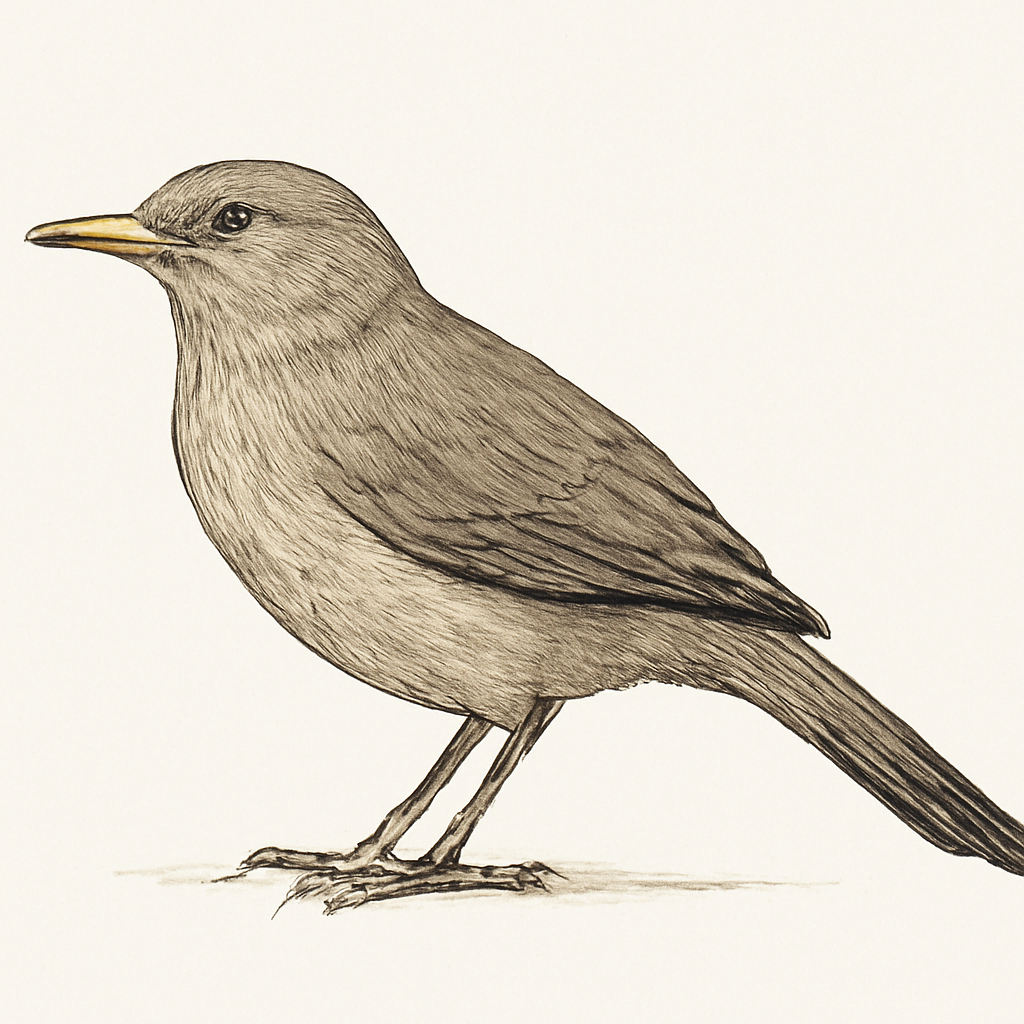 Illustrazione di Yellow-billed Babbler