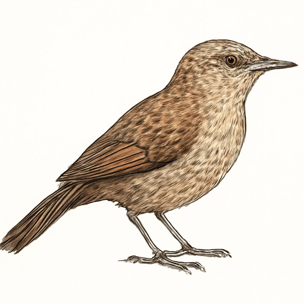 Illustration de Cratérope brun