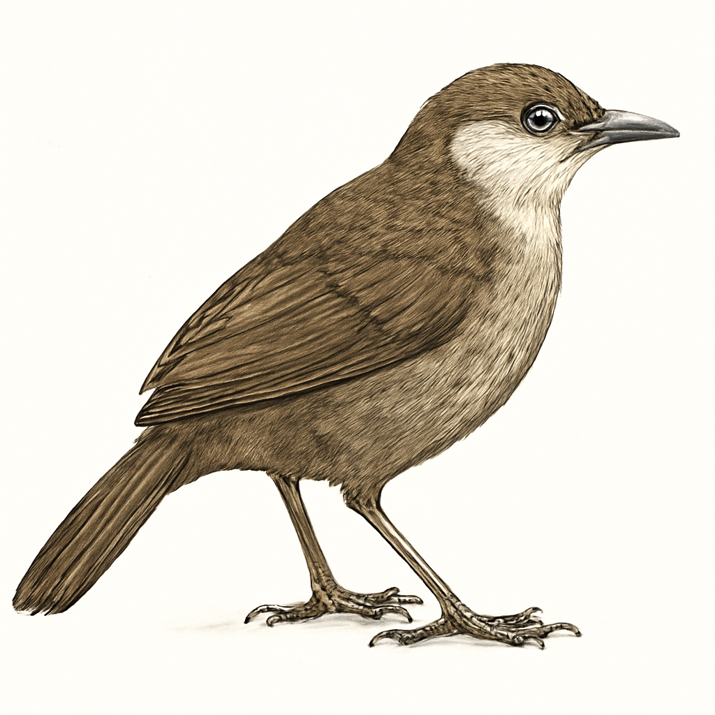 Illustration de Cratérope à joues nues