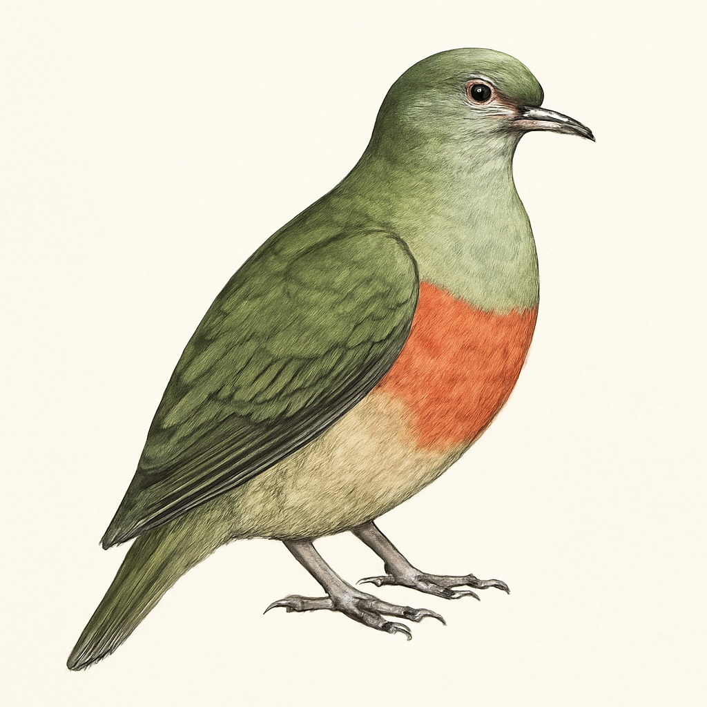 Illustrazione di Red-bellied Fruit-Dove