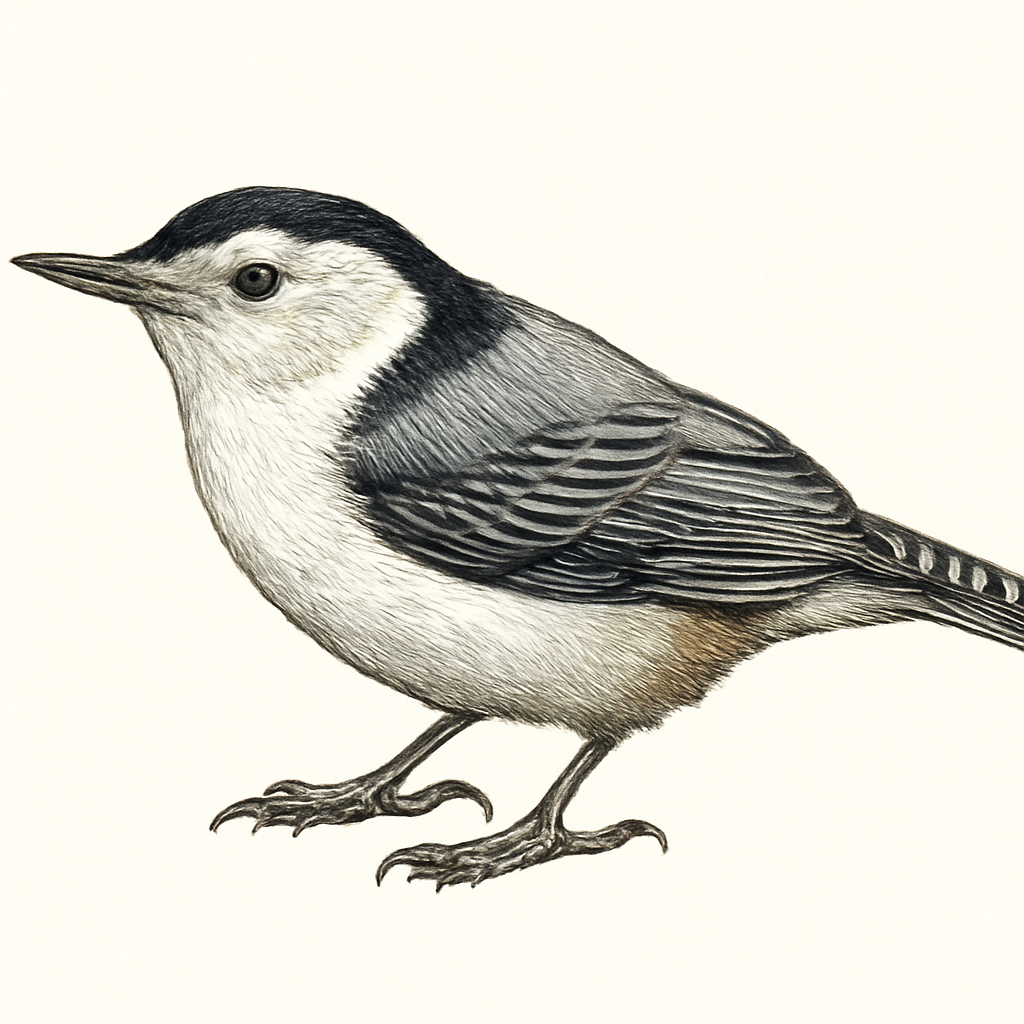 White-breasted Nuthatch illustration