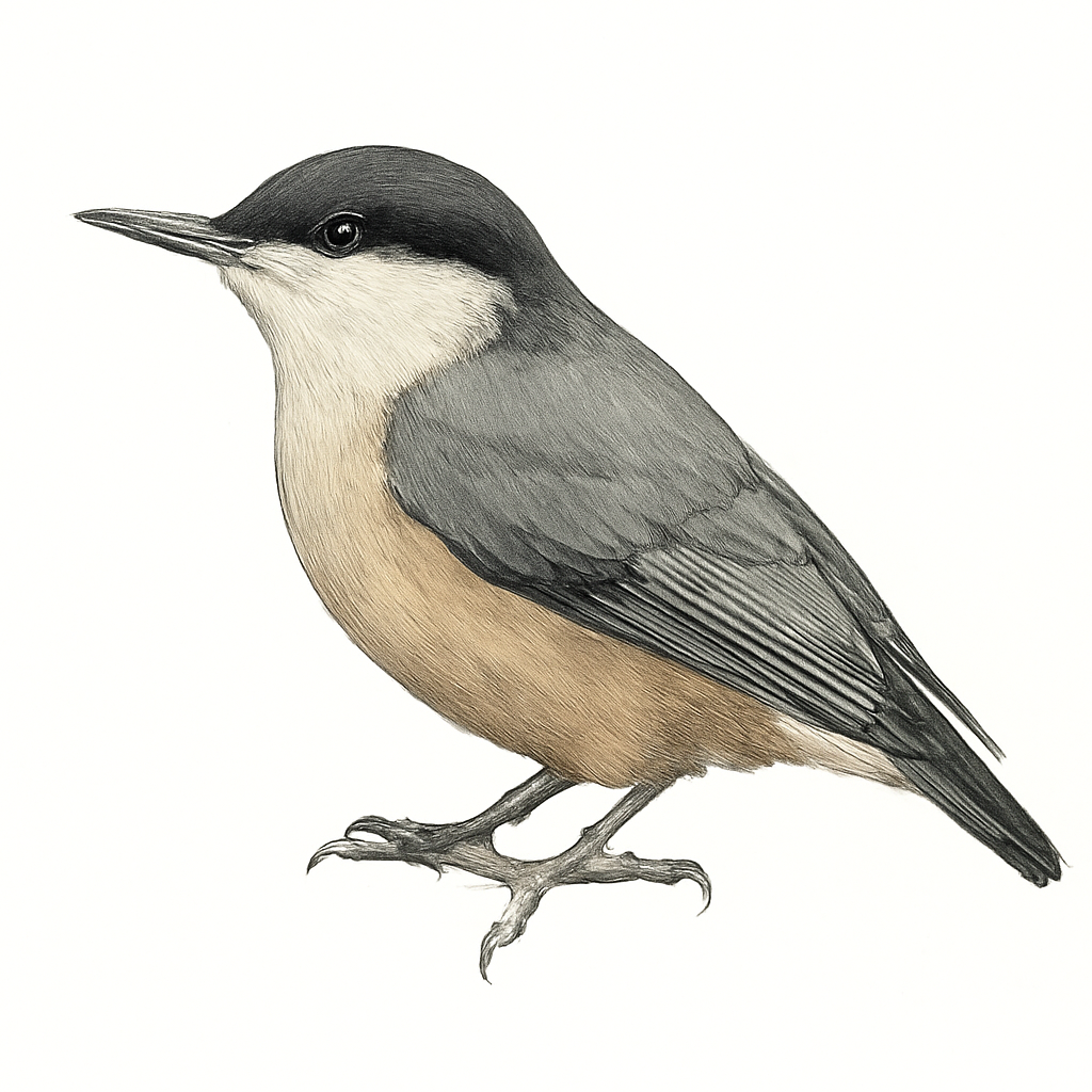 Illustrazione di Eastern Rock Nuthatch
